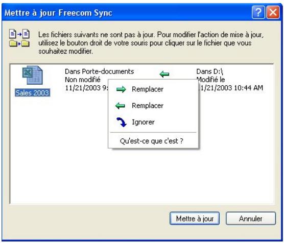 FREECOM FHD-3 - Ignorer des fichiers lors de la synchronisation - 1