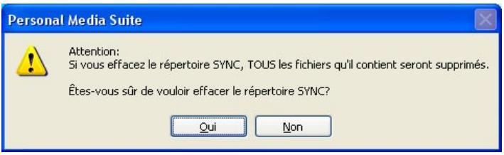 FREECOM FHD-3 - Supprimer le dossier SYNC - 1