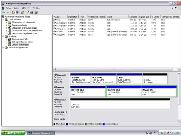 FREECOM MEDIAPLAYER 3 - Créer une partition sur le MediaPlayer-3, sous Windows XP / 2000 - 1