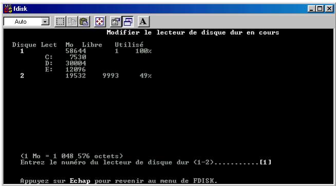 FREECOM MEDIAPLAYER 3 - Créer une partition sur le MediaPlayer-3, sous Windows 98 SE / ME - 3