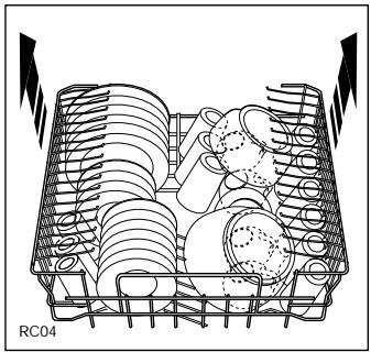 REX E60LS-E - Réglage en hauteur du panier supérieur - 1
