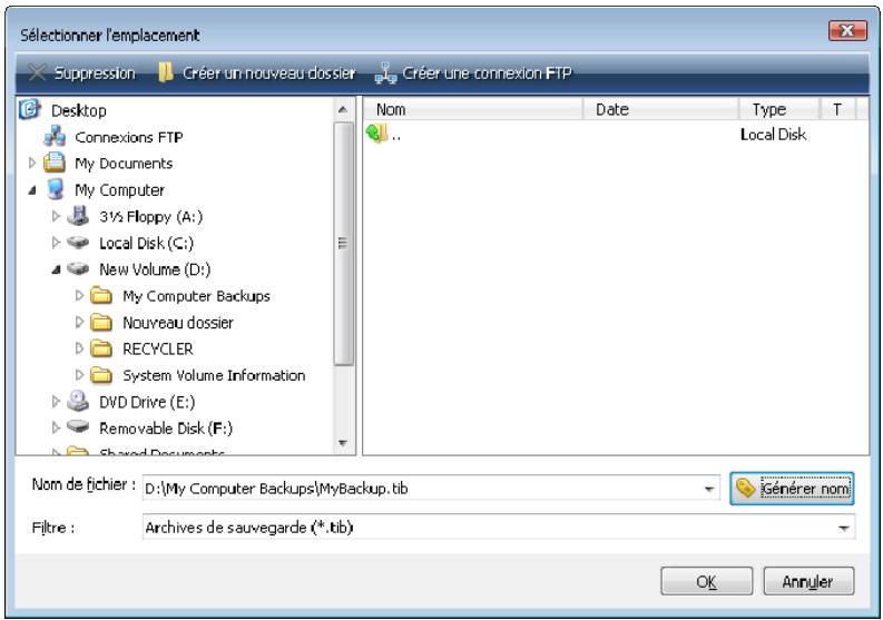 ACRONIS TRUE IMAGE HOME 2009 - Utiliser des sauvegardes sur divers emplacements - 3