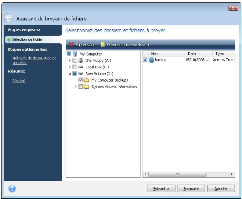 ACRONIS TRUE IMAGE HOME 2009 - Utiliser le broyeur de fichiers - 1