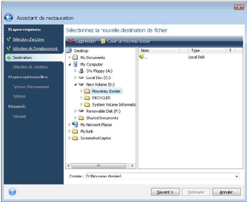 ACRONIS TRUE IMAGE HOME 2009 - Sélectionnez l'archive. - 6