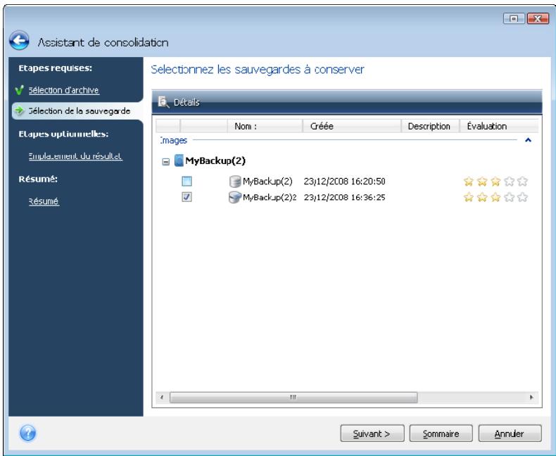 ACRONIS TRUE IMAGE HOME 2009 - Consolidation de sauvegardes - 7