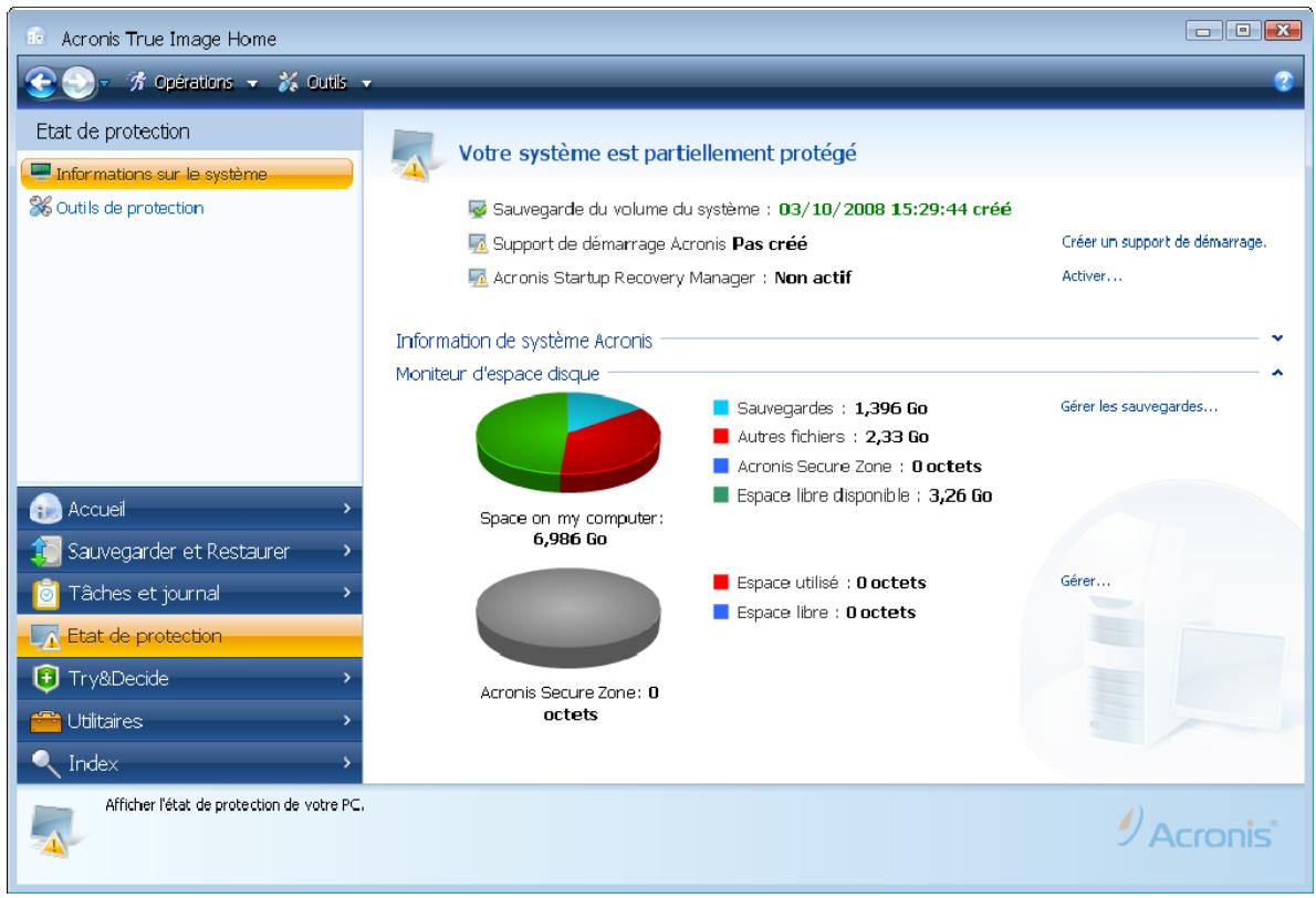 ACRONIS TRUE IMAGE HOME 2009 - Icône de zone de notification de la barre des tâches - 3