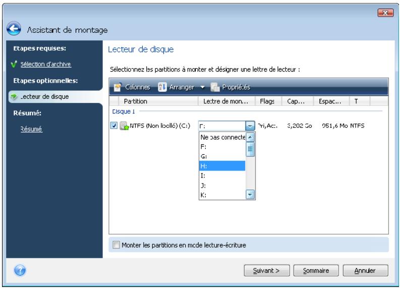 ACRONIS TRUE IMAGE HOME 2009 - Monter une image - 4