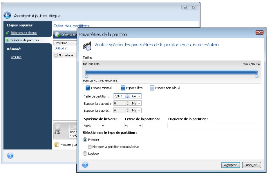 ACRONIS TRUE IMAGE HOME 2009 - Création de nouvelles partitions - 1