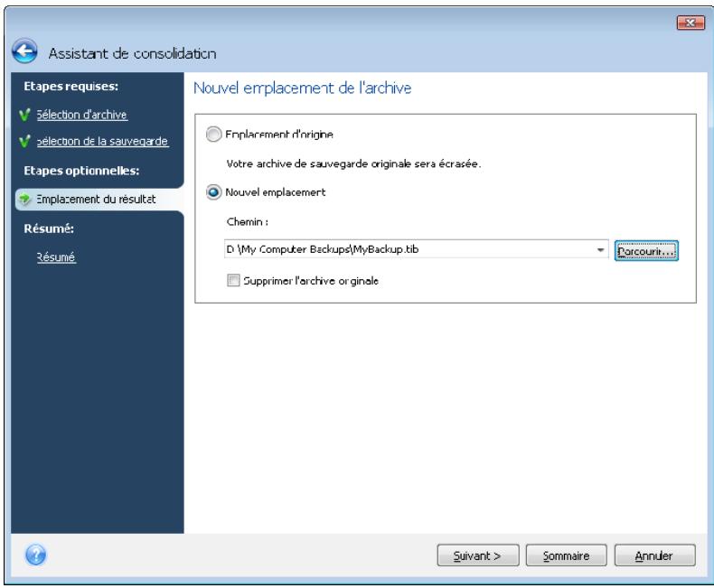 ACRONIS TRUE IMAGE HOME 2009 - Consolidation de sauvegardes - 6
