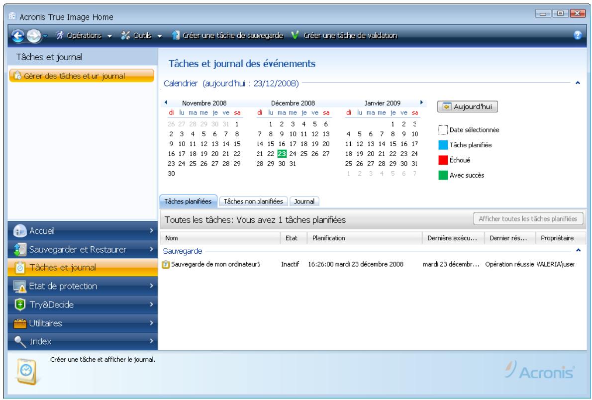 ACRONIS TRUE IMAGE HOME 2009 - Icône de zone de notification de la barre des tâches - 5
