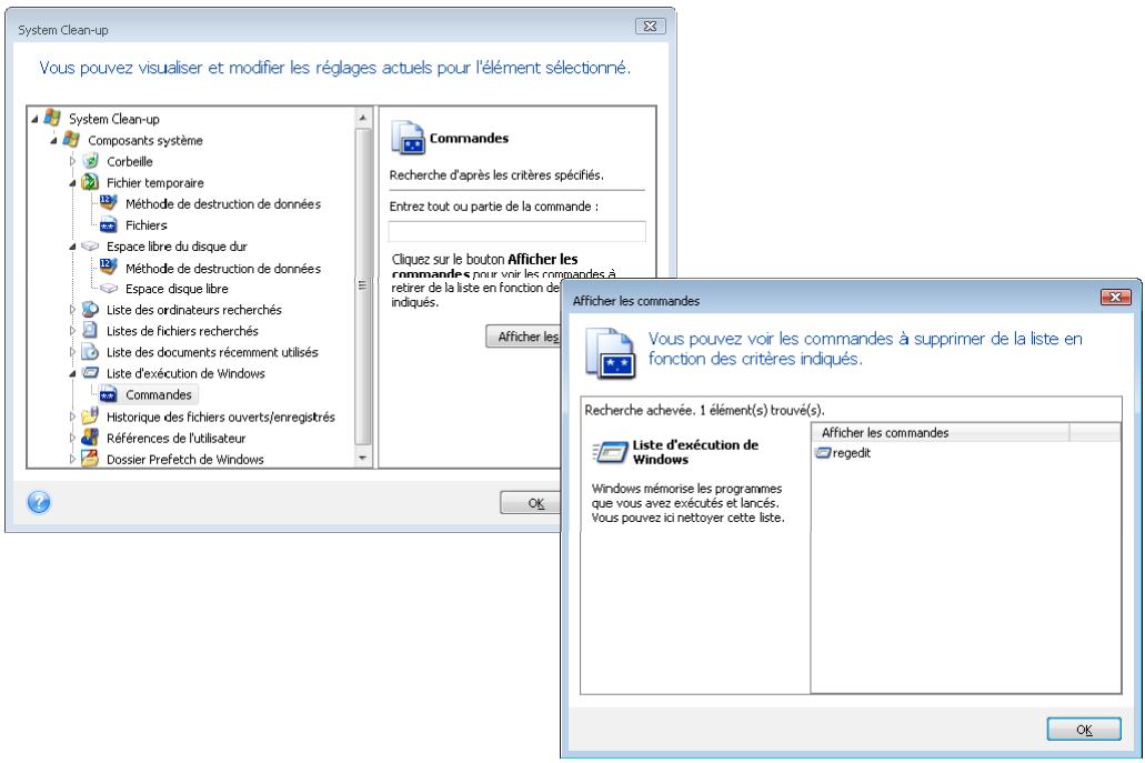ACRONIS TRUE IMAGE HOME 2009 - Paramètre "commandes - 1