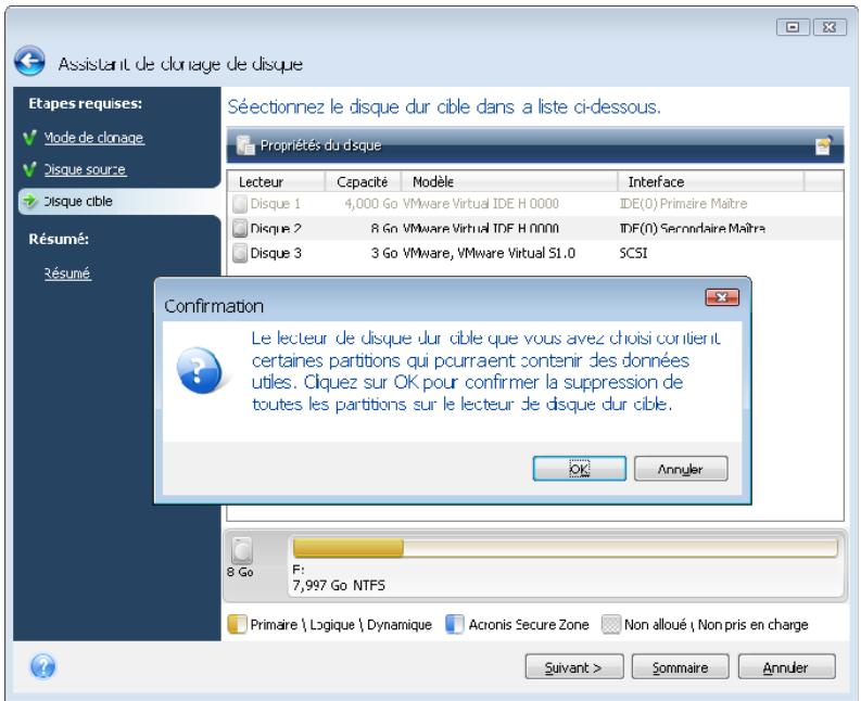 ACRONIS TRUE IMAGE HOME 2009 - Disque cible partitionné - 1