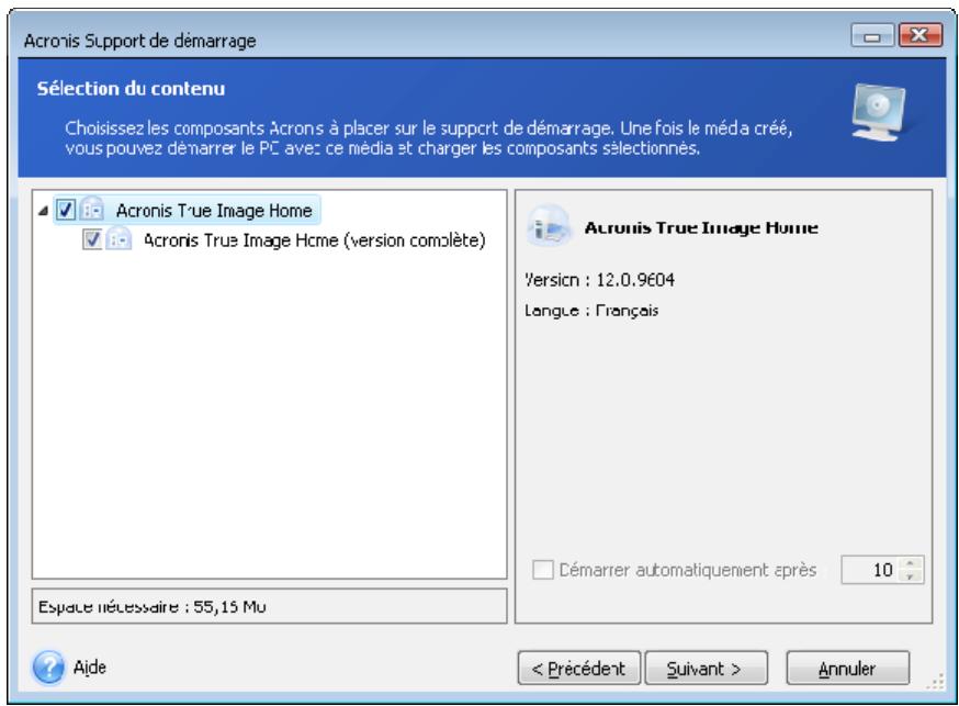 ACRONIS TRUE IMAGE HOME 2009 - Chapitre 10. création d'un support de démarrage - 3