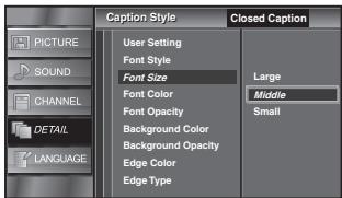 SYLVANIA LC195SSX - Font Size - 1