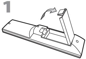 SYLVANIA LC195SSX - Instalación de las Pilas - 1