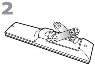 SYLVANIA LC195SSX - Instalación de las Pilas - 2