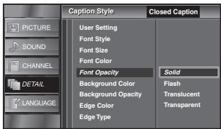 SYLVANIA LC195SSX - Font Opacity - 1