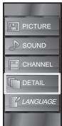 SYLVANIA LC195SSX - Use [Cursor / ] to select "DETAIL", then press [ENTER]. - 2