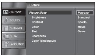 SYLVANIA LC225SSX - Picture Mode - 2