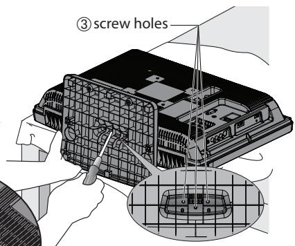 SYLVANIA LC225SSX - ☑ Attaching the Stand - 3