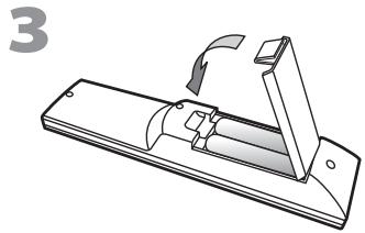 SYLVANIA LC225SSX - Instalación de las Pilas - 3