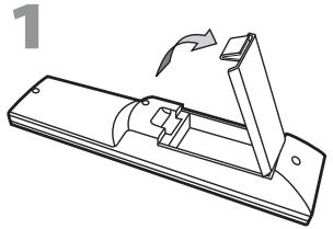 SYLVANIA LC225SSX - Instalación de las Pilas - 1