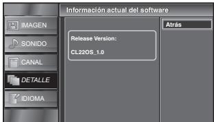 SYLVANIA LC225SSX - Información sobre el Software Actual - 6