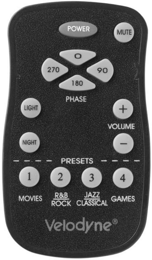 VELODYNE CHT-15R - Télécommand - 1