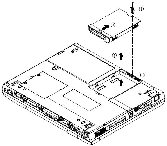 MAXDATA 400M - Extraction du disque dur - 1