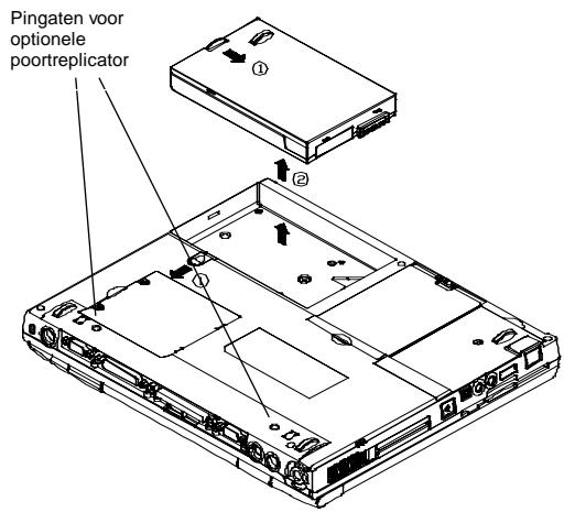 MAXDATA 400M - De batterij verwijderen/plaatsen - 1