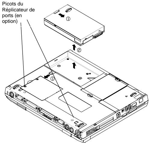 MAXDATA 400M - Extraction / insertion de la batterie principale - 1