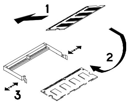 MAXDATA 700T - Geheugenmodules plaatsen/verwijdenen - 2