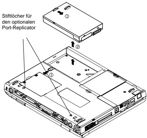 MAXDATA 700T - Akku austauschen/einsetzen - 1