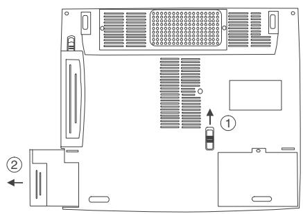 MAXDATA ECO 3000X - Retrait de la batterie - 1