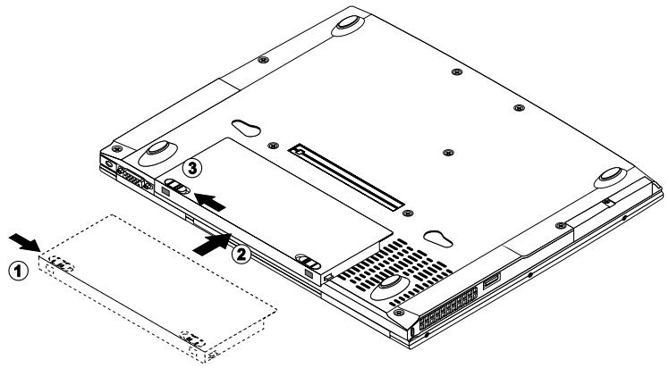 MAXDATA PRO 2000C - Pour installer une batterie : - 1
