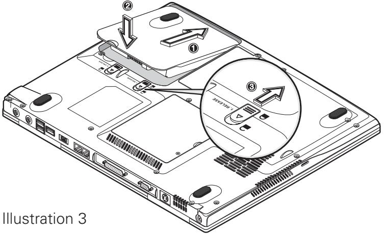 MAXDATA PRO 7000X - Installation de la batterie - 1