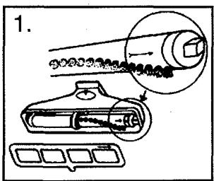 ROYAL M1018Z - COURROIE ET ROULEAU-BROSSE : ENLÉVEMENT ET REMPLACEMENT - 1