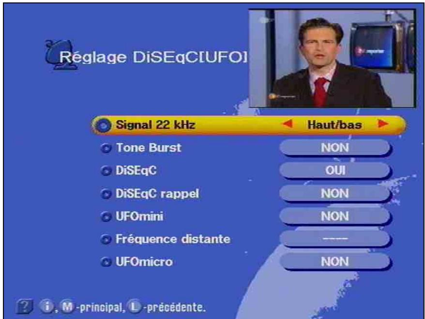 KATHREIN UFD 540 - Configuration des paramètres système - 2
