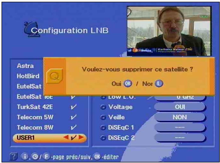 KATHREIN UFD 540 - Supprimer un satellite - 1