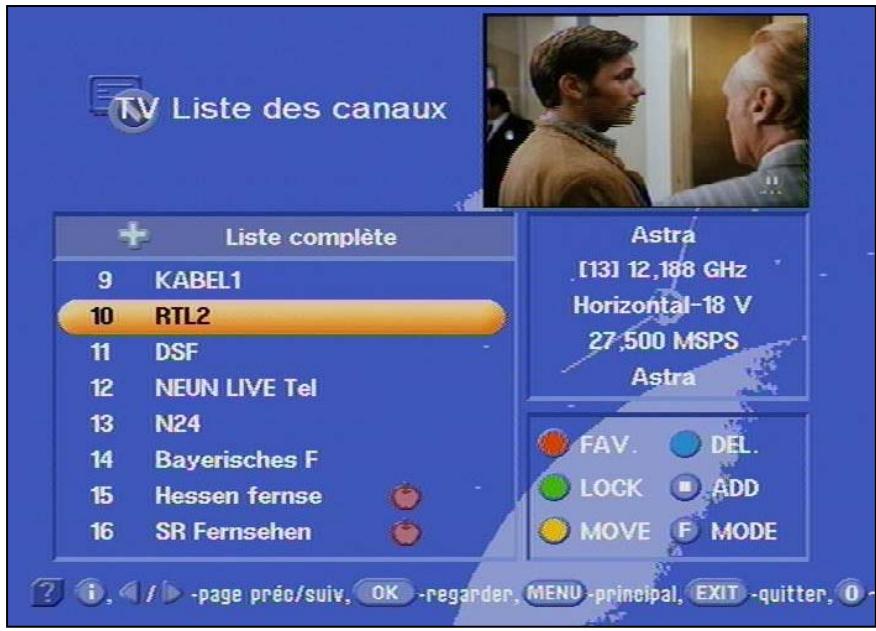 KATHREIN DVR UFD 554 - Sélection d'une chaine TV - 4