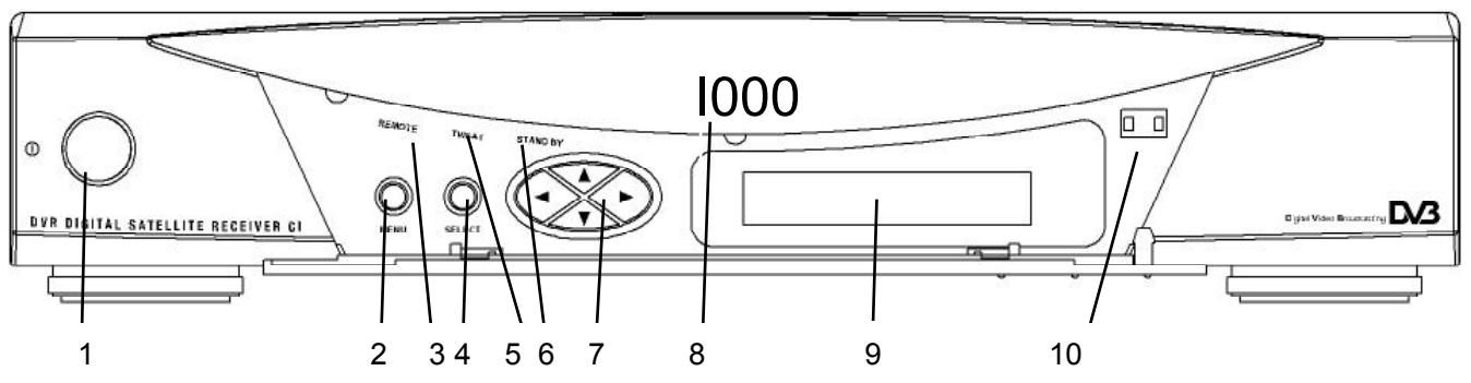 KATHREIN DVR UFD 554 - Vue de la face avant (volet ouvert) - 1