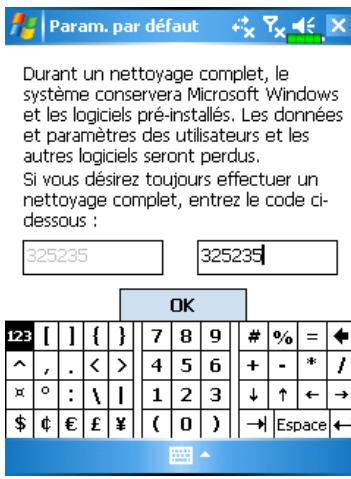 E-TEN M600 PLUS - Tapotecz, Programmes, Utilities puis Param. par défaut. - 1