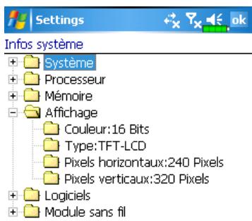 E-TEN G500 - Informations Système - 1