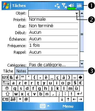 E-TEN G500 - Créer une Tâche - 1