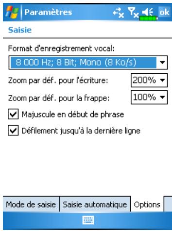 E-TEN G500 - Format d'enregistrement Vocal - 1