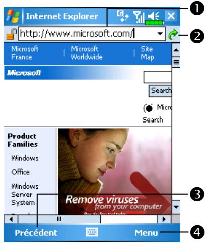 E-TEN G500 - Utiliser Internet Explore - 1