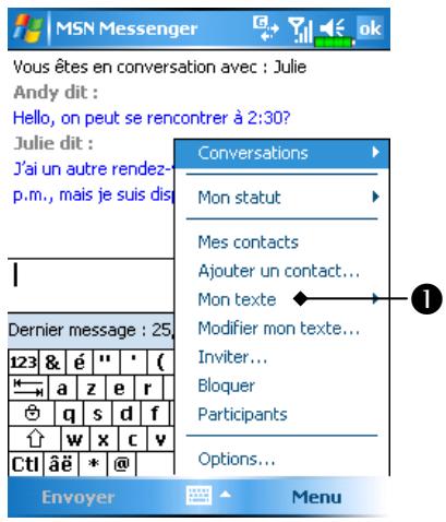 E-TEN M600+ - Utiliser mon texte - 1