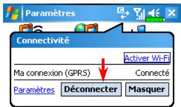 E-TEN M600+ - Débuter une connexion GPRS - 3