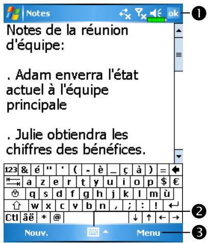 E-TEN M600+ - Créer une note - 1