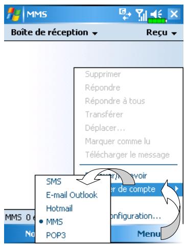 E-TEN M600+ - Configurer la boîte de messagerie MMS - 4